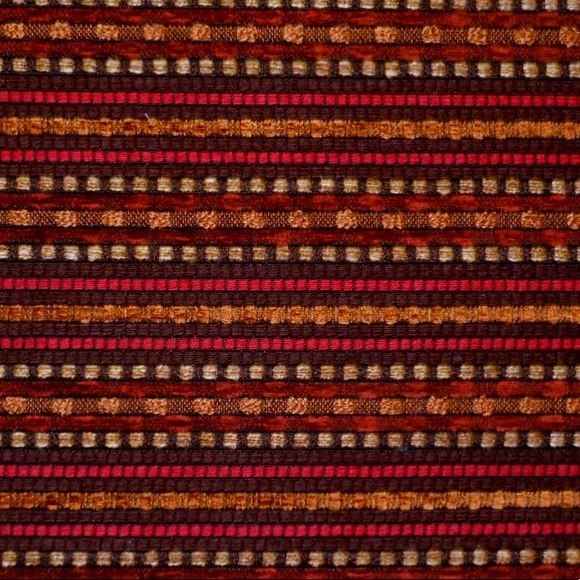 Santa Fe Railroaded Chenille Stripes Red Purple - Picture 1 of 3